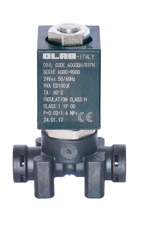 SERIES 9950 N.C. 2/2 ways serviceable solenoid valves food-grade thermoplastic - 22mm